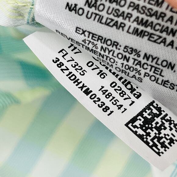 COLUMBIA Top Womens M PFG SUPER BAHAMA Plaid Roll Tab Fishing Button Down White - Picture 14 of 16